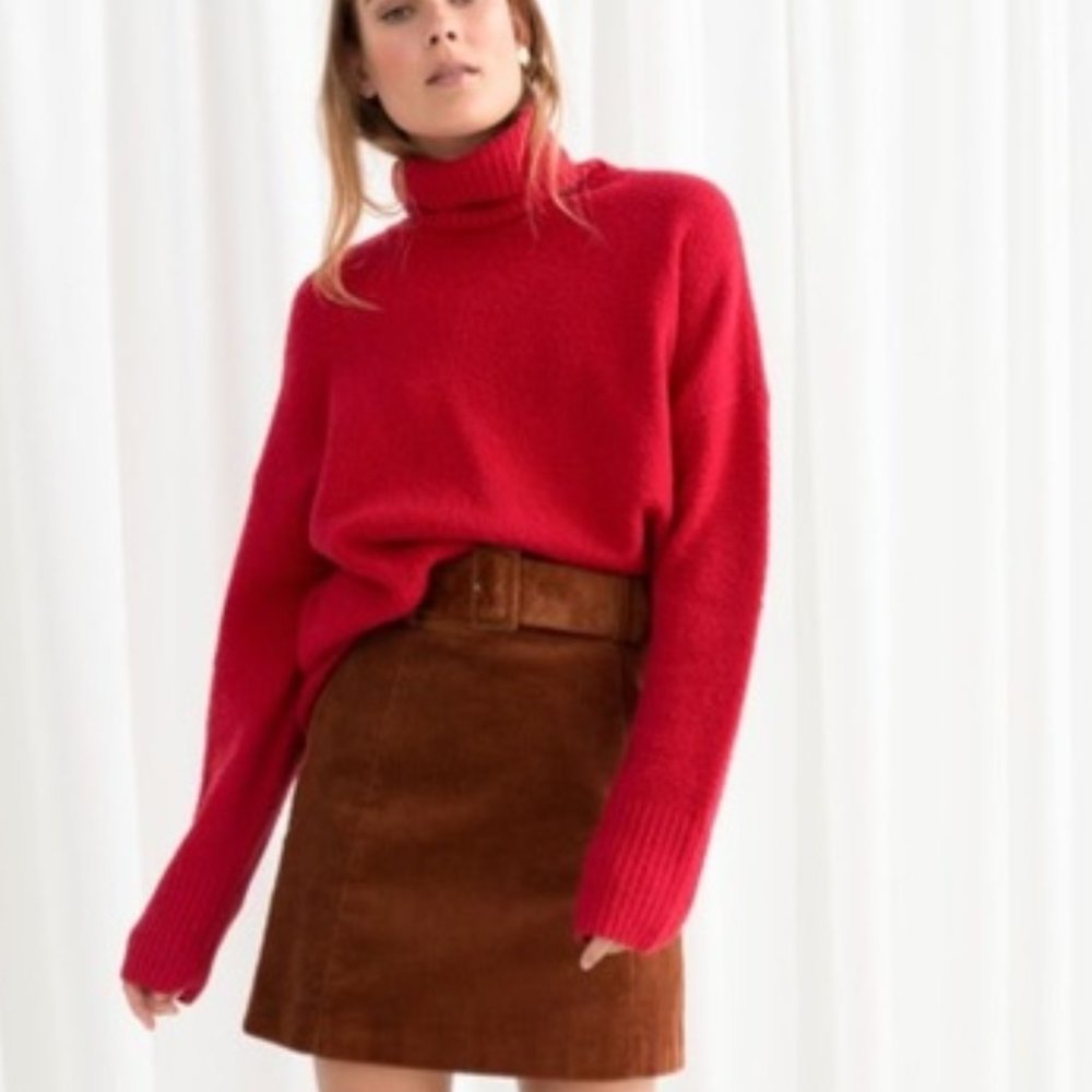 & Other Stories Red Turtleneck (NEW WITH TAGS)